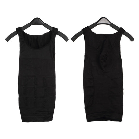 Image of Men Corset Body Slimming Tummy Shaper Vest Belly Waist Girdle Shirt Black/White Shapewear Underwear Waist Girdle Shirts